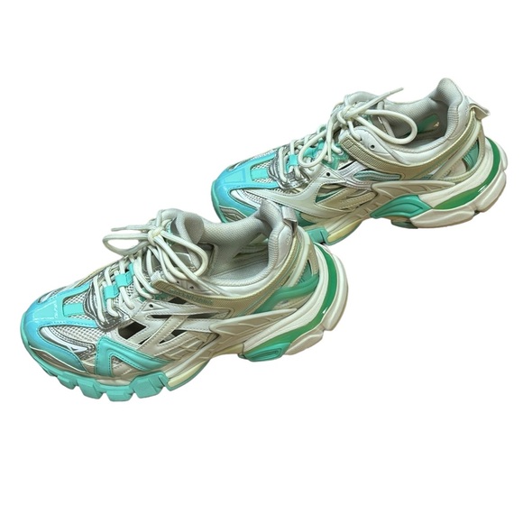 Low Top Balenciaga.2 Track Sneaker MINTGREYBEIGE - Picture 7 of 8